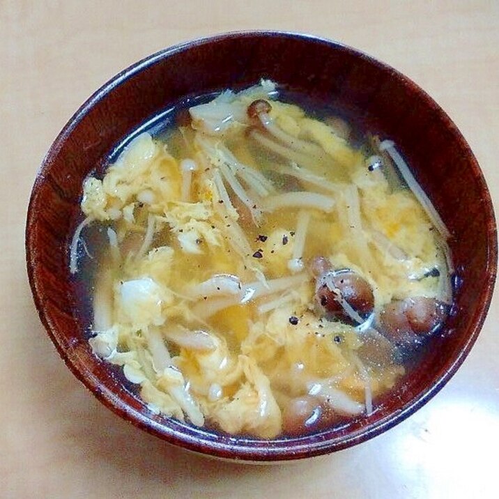 きのこたまごスープ